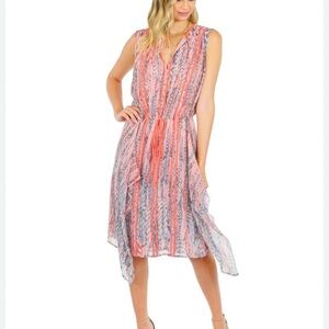 BCBGMAXAZRIA
Liya Print- Blocked Drape Dress Size XS